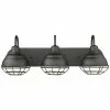 Millennium Lighting Neo-Industrial Black 3-Light Vanity Home