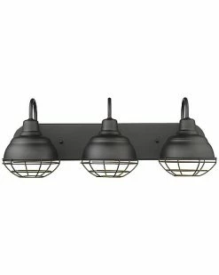 Millennium Lighting Neo-Industrial Black 3-Light Vanity Home