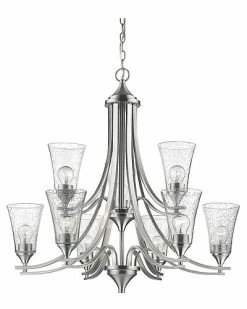 Millennium Lighting Natalie Nickel 9-Light Chandelier Home