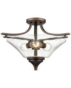 Millennium Lighting Natalie Bronze 3-Light Flush Mount Home