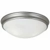 Millennium Lighting Nickel 3-Light Flush Mount Home