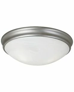 Millennium Lighting Nickel 3-Light Flush Mount Home