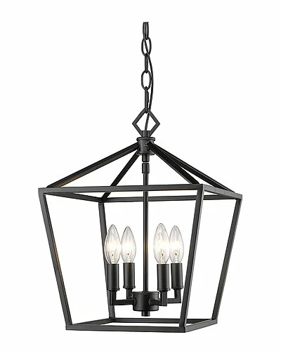 Millennium Lighting Black 4-Light Outdoor Pendant Home 1 Millennium Lighting Black 4-Light Outdoor Pendant Home