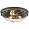 Millennium Lighting Bronze 3-Light Flush Mount Home