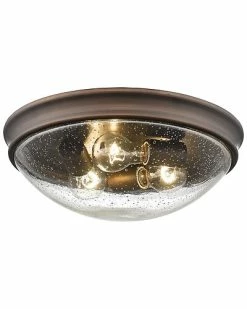 Millennium Lighting Bronze 3-Light Flush Mount Home